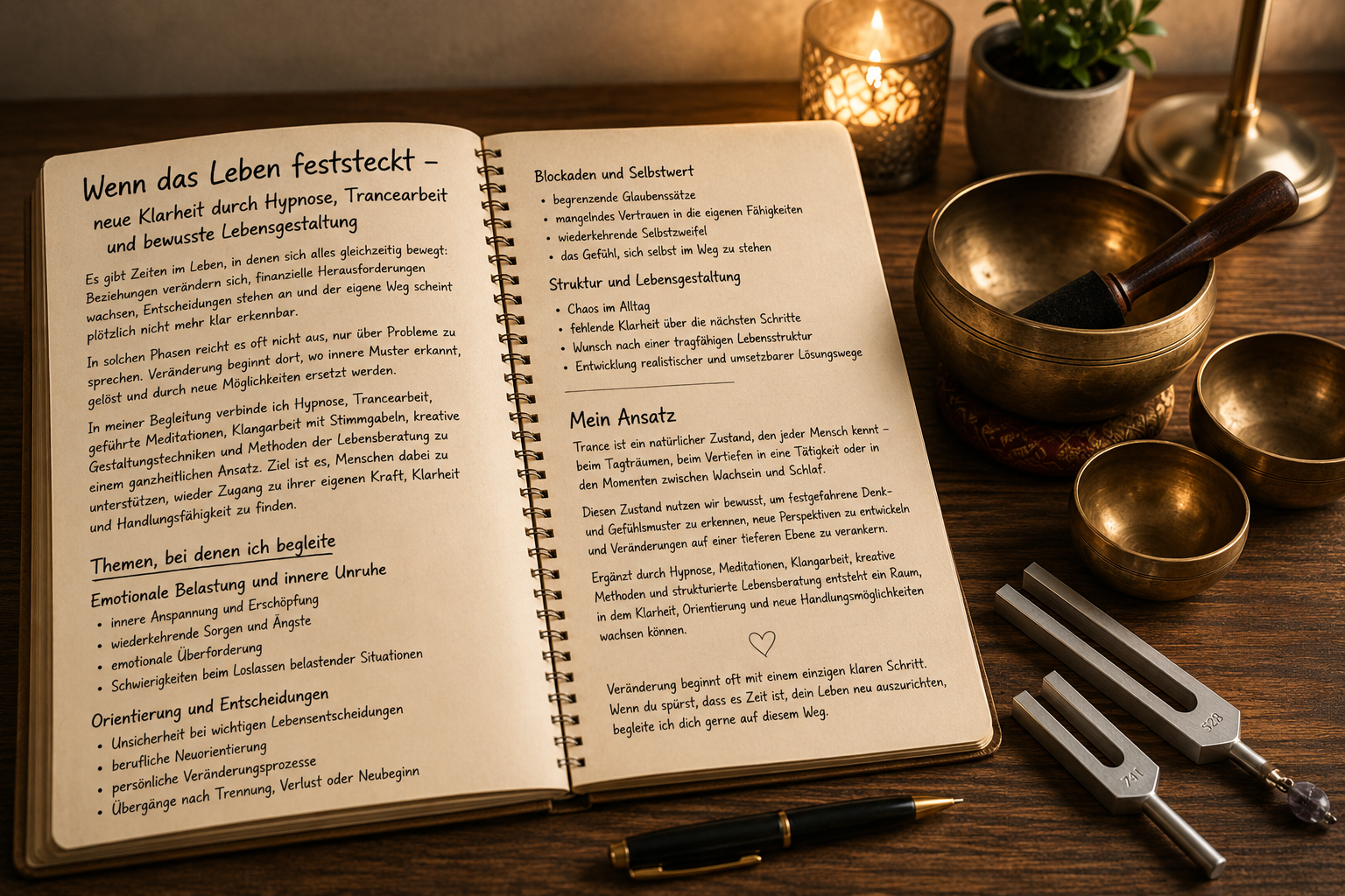 Wenn das Leben feststeckt , neue Klarheit durch Hypnose, Trancearbeit und bewusste Lebensgestaltung